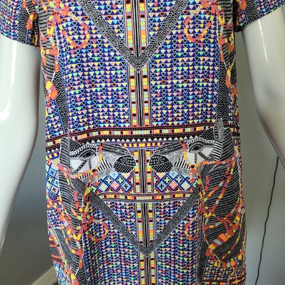 Mara Hoffman Camel Print Mini Shift Dress, VGUC, Size S - Picture 2 of 9